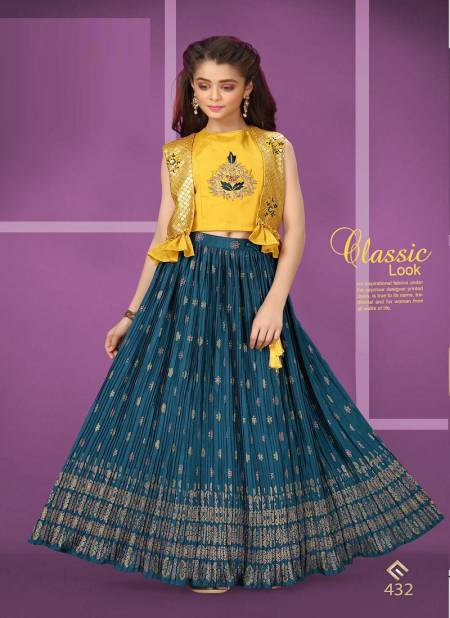 Classic Look 432 New Latest Fancy Party Wear Wholesale Kids Collection